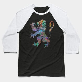 Cosmic Lion Rampant Baseball T-Shirt